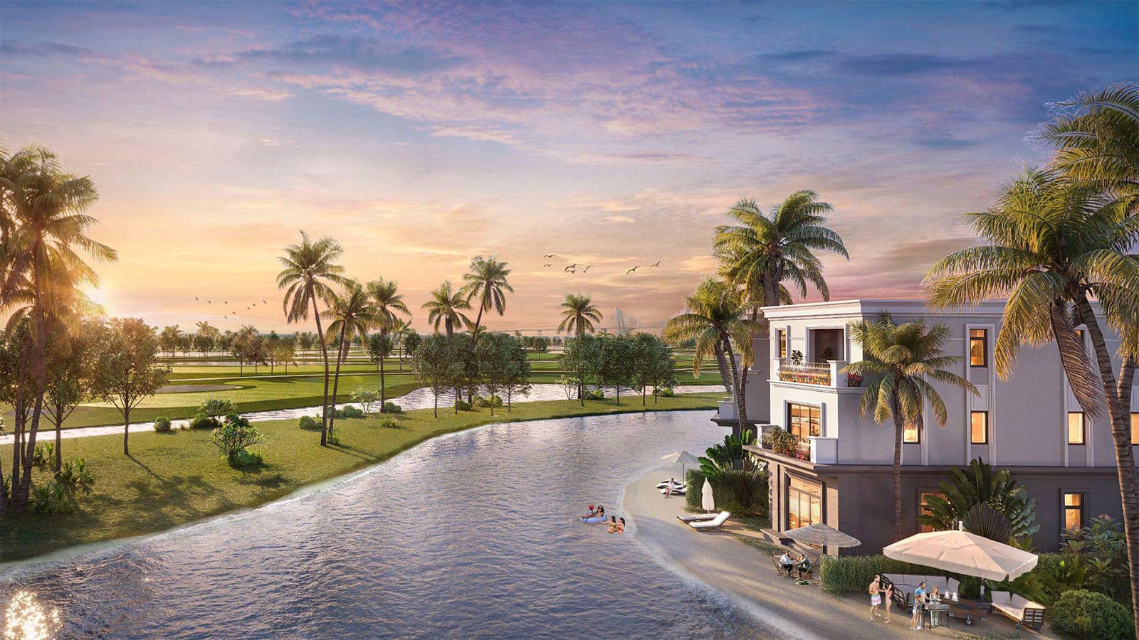 Hình ảnh phối cảnh sản phẩm tại dự án Thành phố Đảo Hoàng Gia Vinhomes Royal Island.