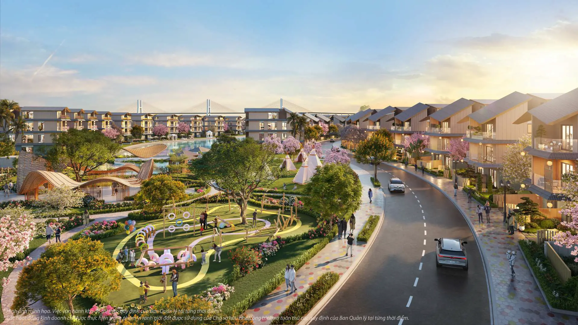 Hình ảnh phối cảnh sản phẩm The Komorebi Vinhomes Royal Island Vũ Yên.